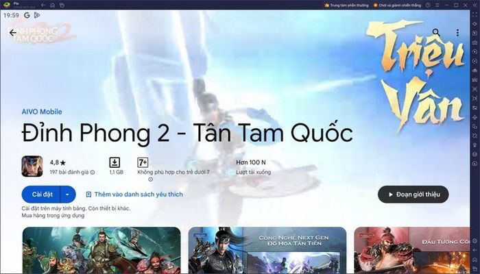 Trải nghiệm Đỉnh Phong 2 - Tân Tam Quốc trên PC với BlueStacks