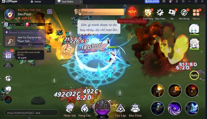 Hướng dẫn nạp gift code khi chơi Soul Strike: Idle Custom Hero trên máy tính với BlueStacks