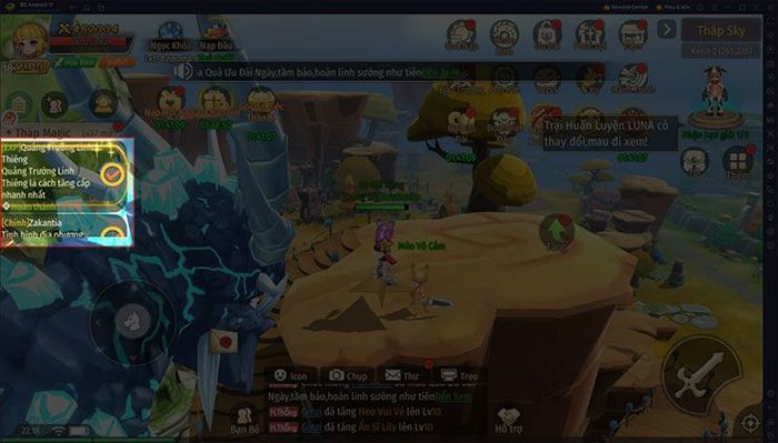 Hướng dẫn cơ bản để chơi game LUNA: Vương Quốc Ánh Trăng trên máy tính sử dụng BlueStacks