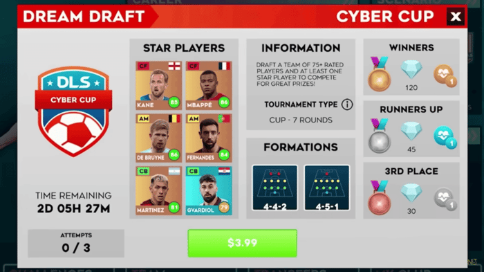 Thông tin chi tiết về các nâng cấp trong phiên bản game bóng đá Dream League Soccer 2024