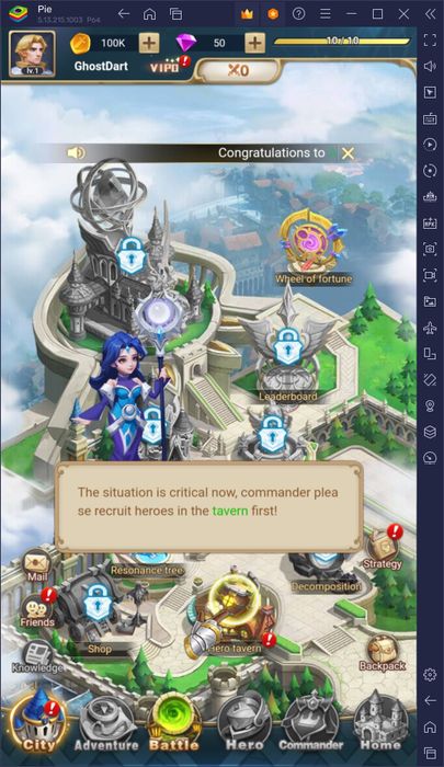 Khám phá lục địa Outland trong Heroes of Awakened Magic trên PC với BlueStacks