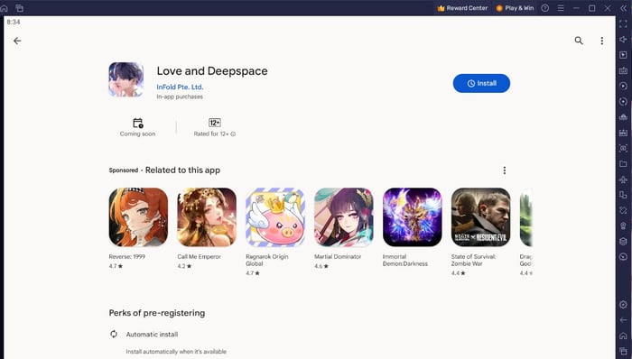 Chào mừng bạn đến với Love and Deepspace, tựa game mô phỏng tình yêu lãng mạn trên PC với BlueStacks