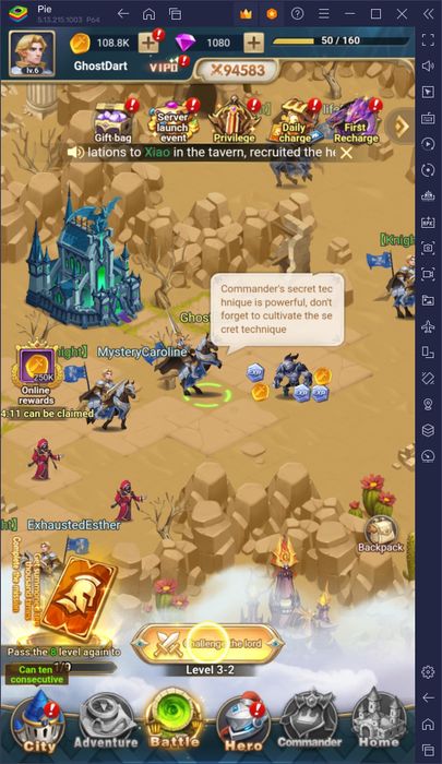 Khám phá và giải cứu lục địa Outland khi chơi Heroes of Awakened Magic trên PC với BlueStacks