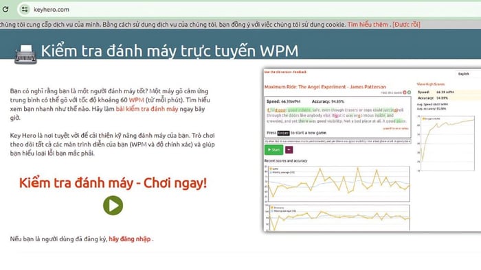 Hướng dẫn kiểm tra tốc độ đánh máy