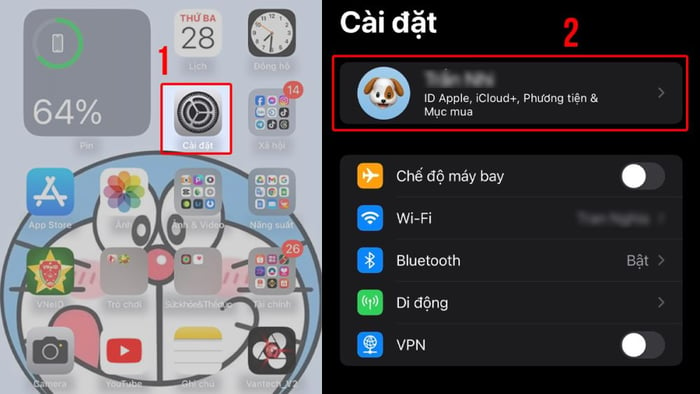 Cách kích hoạt tính năng iPhone is Findable bước 1