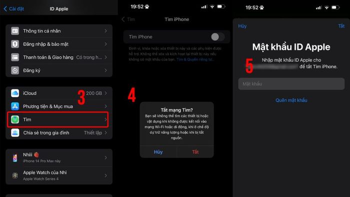 Cách tắt tính năng iPhone is Findable bước 3