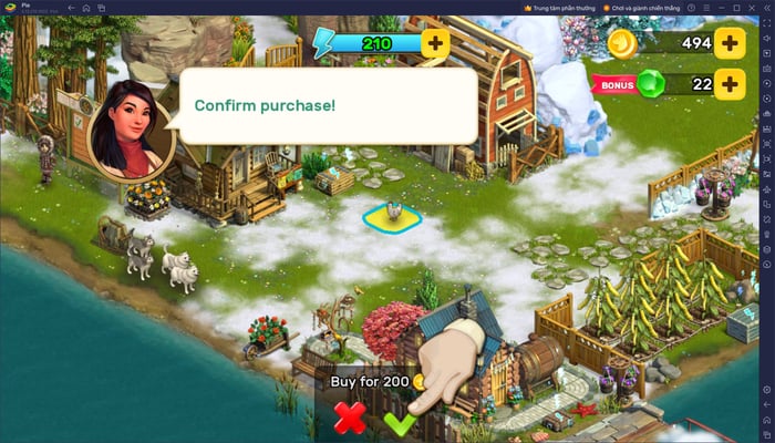 Quay về quê nuôi cá và trồng rau trong khi chơi Klondike Adventures trên PC với BlueStacks