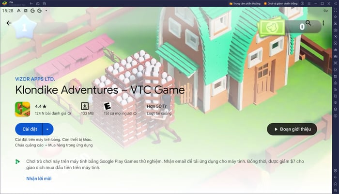 Quay về quê nuôi cá và trồng rau trong khi chơi Klondike Adventures trên PC với BlueStacks