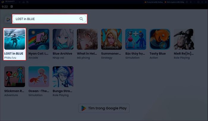 Trải nghiệm tựa game sinh tồn LOST in BLUE trên PC với BlueStacks