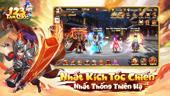 123 Tam Quốc: Game đấu tướng 3Q mới sẽ ra mắt vào tháng 10/2023