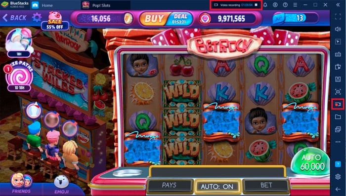 Cùng chơi trò POP! Slots Vegas Casino Games trên PC với BlueStacks