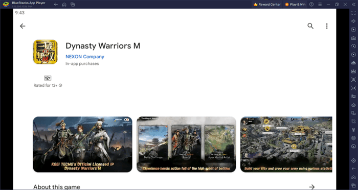 Hòa mình vào thế giới siêu phẩm hành động nhập vai Dynasty Warriors M trên PC với BlueStacks