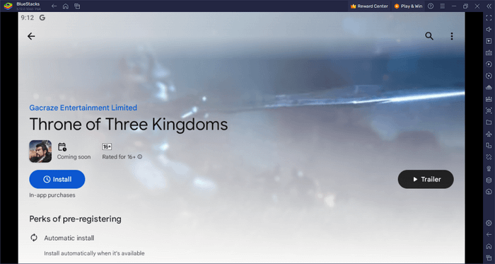 Trải nghiệm game Throne of Three Kingdoms trên PC với BlueStacks