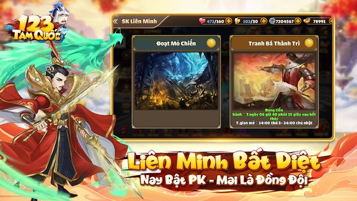 Thống nhất quyền lực khi bước vào thế giới 123 Tam Quốc trên PC với BlueStacks