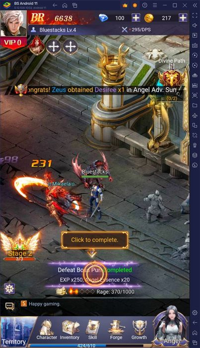 Hướng dẫn chơi game League of Angels: Pact trên PC với BlueStacks