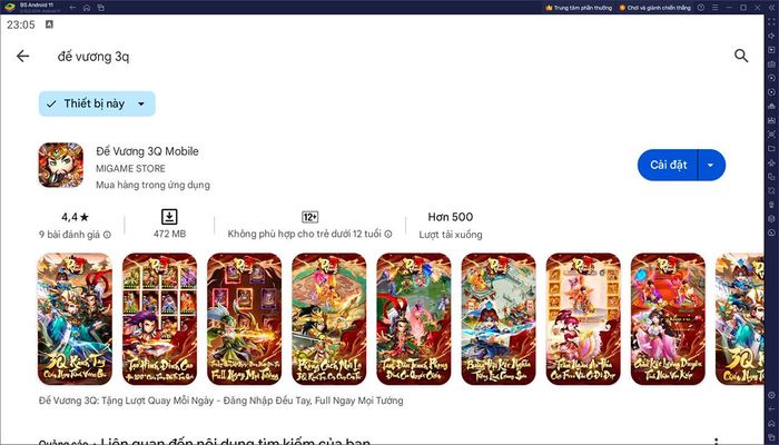 Trải nghiệm Đế Vương 3Q Mobile trên PC với BlueStacks