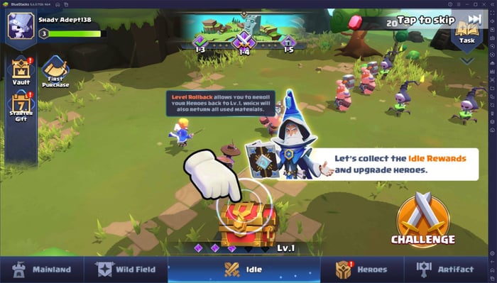 Chơi Valor Legends: Idle RPG trên PC qua BlueStacks