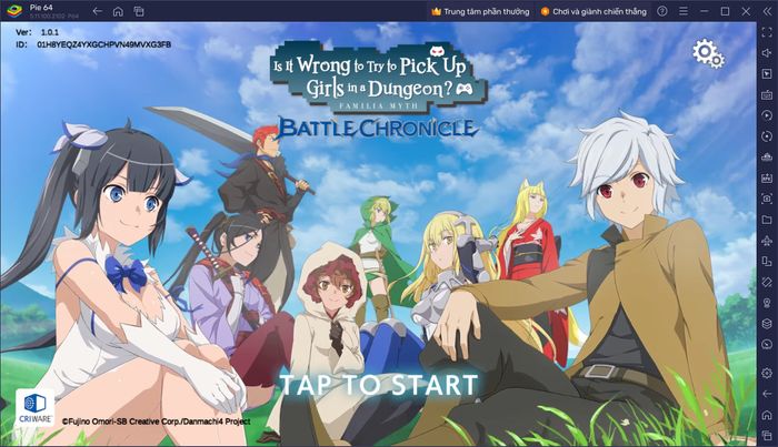 Khám phá lăng mộ trong DanMachi BATTLE CHRONICLE trên PC với BlueStacks