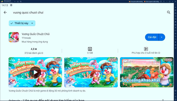 Hướng dẫn cách chơi Vương Quốc Chuột Chũi trên PC với BlueStacks