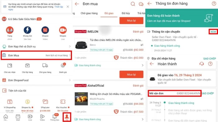 Tra cứu đơn vận Seller Own Fleet trên Shopee