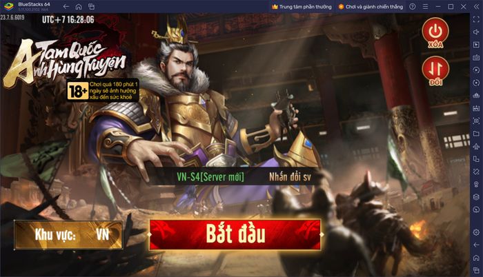 Trở thành vị tướng lĩnh tài ba khi chơi Tam Quốc Anh Hùng Truyện trên PC với BlueStacks