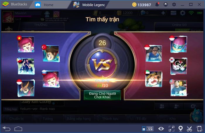 Trải nghiệm Mobile Legends Bang Bang trên BlueStacks