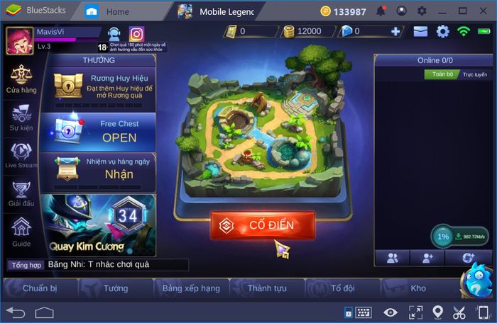 Trải nghiệm Mobile Legends Bang Bang cùng BlueStacks