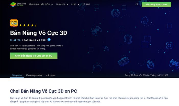 Trải nghiệm Bản Năng Vô Cực 3D trên PC với BlueStacks