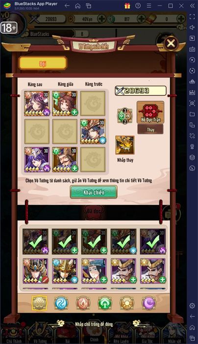 Trải nghiệm game Hư Linh Tam Quốc trên máy tính với BlueStacks