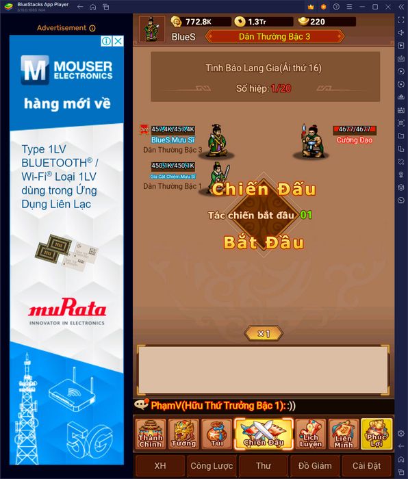 Trải nghiệm game Pixel Tam Quốc Chí-Trảm Tướng trên PC với BlueStacks