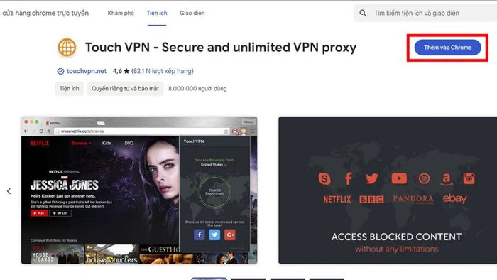 Cách khắc phục lỗi Studocu bằng Touch VPN - Bước 1