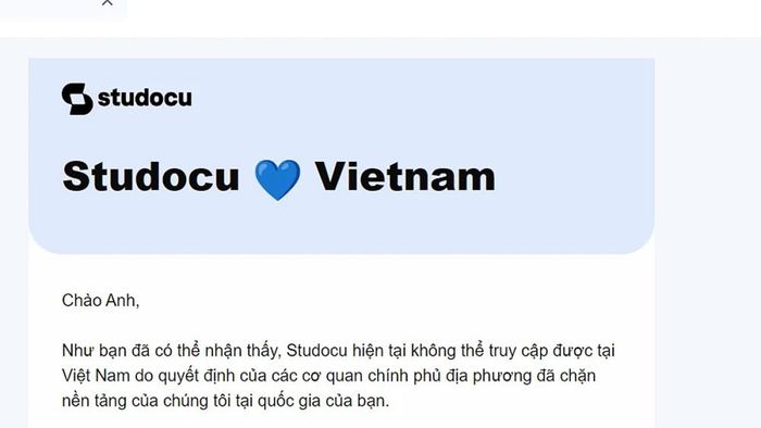 Tại sao Studocu.com không thể truy cập từ Việt Nam?