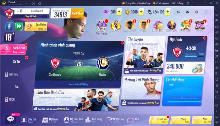 Football Pro VTC: Xây dựng đội hình ưa thích trên PC