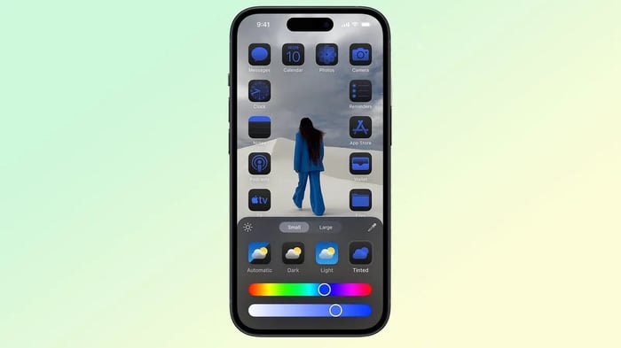 Người dùng có thể điều chỉnh kích thước icon trên iOS 18