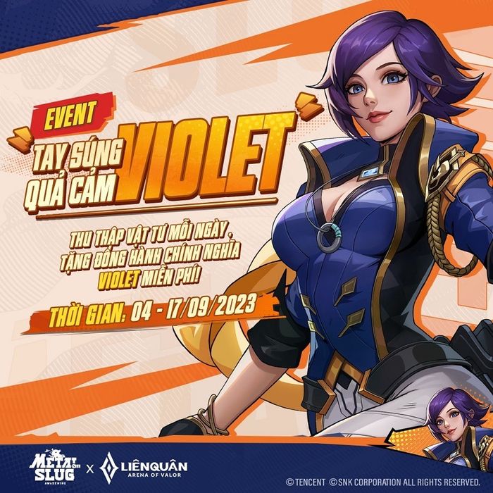 Metal Slug: Awakening - Chiến thuật chơi Violet dũng cảm từ Liên Quân Mobile