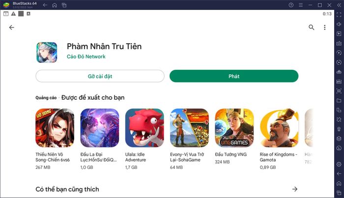 Chơi game chiến thuật Phàm Nhân Tru Tiên trên PC với BlueStacks