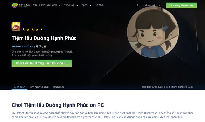 Khởi đầu kinh doanh quản lý Tiệm Lẩu Đường Hạnh Phúc trên PC với BlueStacks