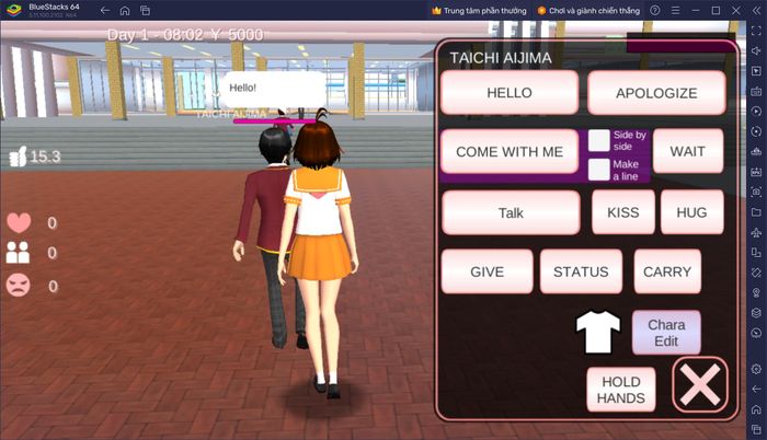 Hóa thân thành học sinh khi chơi SAKURA School Simulator trên PC