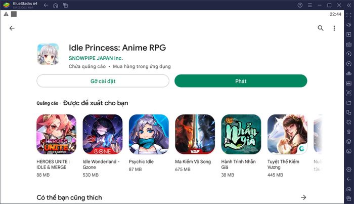 Trải nghiệm trò chơi nhập vai 'wibu' Idle Princess trên PC với BlueStacks