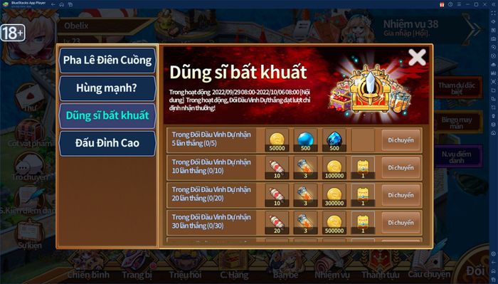 Hướng dẫn cho game thủ mới chơi Super Fantasy War trên PC