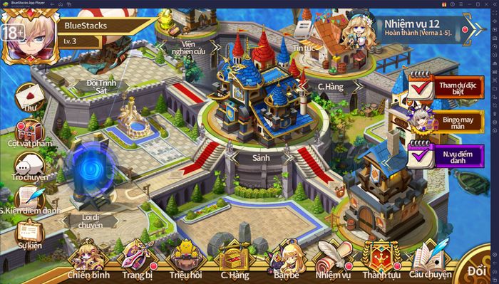 Chơi Super Fantasy War trên PC với BlueStacks