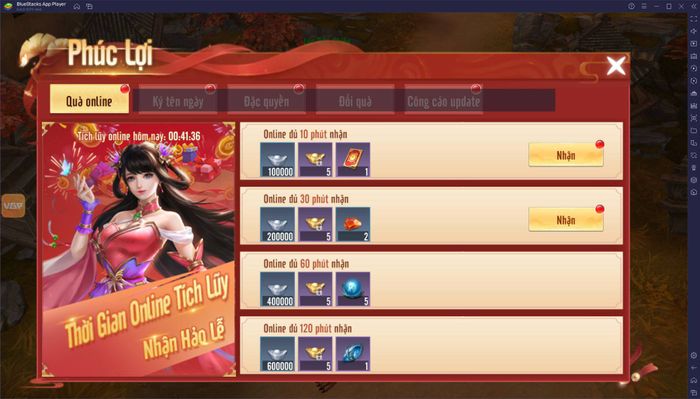 Thử nghiệm game Võ Lâm Thiên Tuyệt trên máy tính với BlueStacks