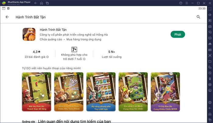 Trải nghiệm game hành động Hành Trình Bất Tận trên PC với BlueStacks