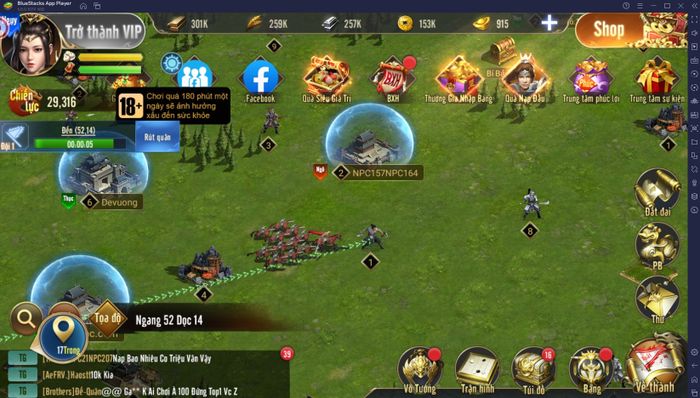 Trải nghiệm Kiêu Hùng Tam Quốc - Gzone trên PC qua BlueStacks