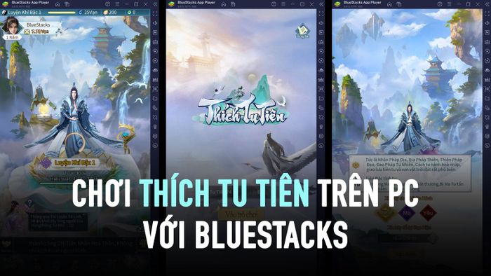 Trải nghiệm Thích Tu Tiên trên PC qua BlueStacks