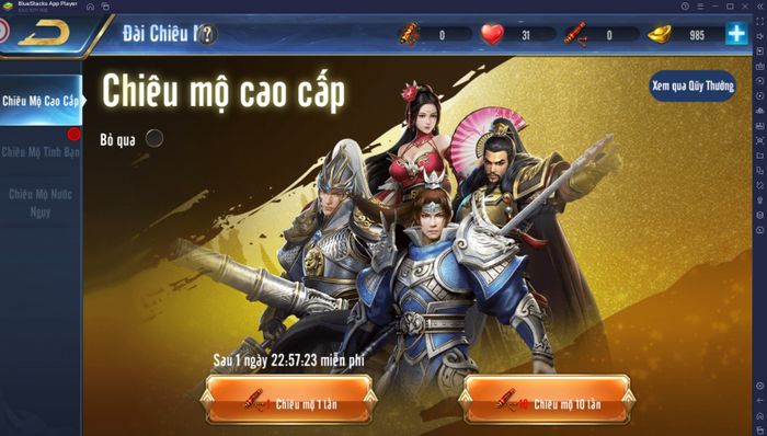 Hướng dẫn cho game thủ mới trong Kiêu Hùng Tam Quốc - Gzone