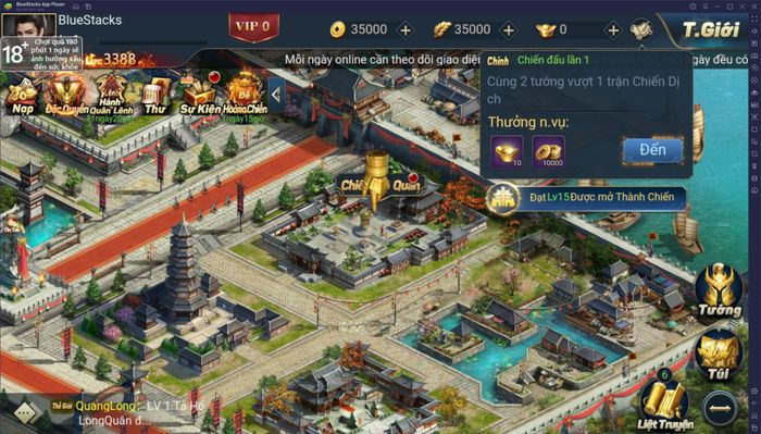 Trải nghiệm Chiến Binh Pháp 37 Kế trên PC với BlueStacks