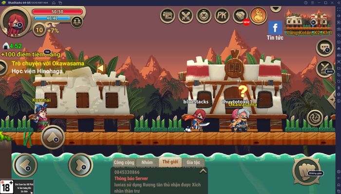 Chơi game ninja Gia Tộc Huyền Thoại trên máy tính với BlueStacks