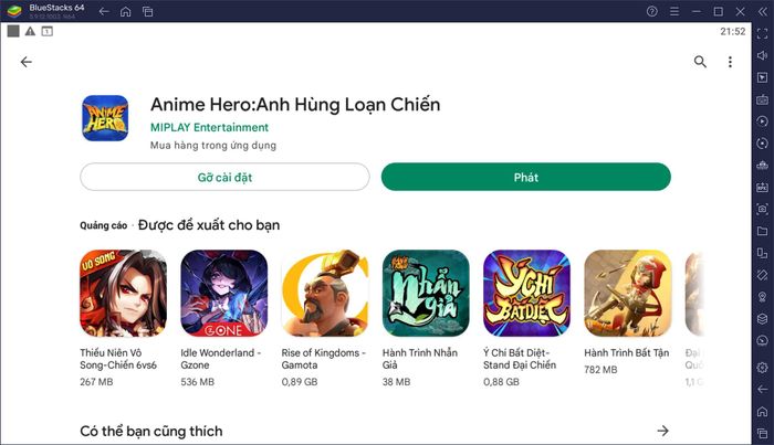 Trải nghiệm tựa game nhập vai Anime Hero: Anh Hùng Loạn Chiến trên PC với BlueStacks