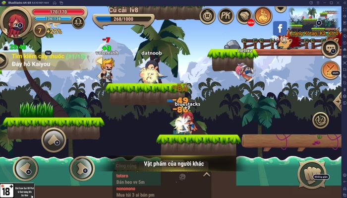 Thử nghiệm game ninja Gia Tộc Huyền Thoại trên PC qua BlueStacks